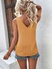 Khaki Women's Oversized Woven Vest Women's Oversized Woven Vest Casual Loose Vest Suitable For Summer Wear Khaki_ecoleips.com