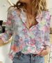 2025 New Women's Fashion Gradient Print Loose Long Sleeve Cardigan Shirt_ecoleips.com