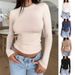 Women's Clothing High End Sense Y2k Slim Fashion Pure Desire Style T Shirt Bottoming Shirt_ecoleips.com