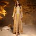 MT561 Elegant Embroidered Dress Malaysian Style plus Size Two Piece Robe Set New Arrival Women's Muslim Fashion Clothing_ecoleips.com