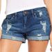 2025s Elastic Ripped Cuffed Denim Shorts For Women_ecoleips.com