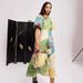 European American Personalized Graffiti Lantern Sleeve Casual Fashion round Neck Linen Dress for Women 2025 Independent Station Theme_ecoleips.com