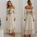 Summer High-End Women's Off-Shoulder Puff Sleeve Top Skirt Set For Vacation New Arrival From Hot Selling_ecoleips.com