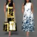 New Women's Clothing 2022 European And American Cross-Border Summer Printed V-Neck Sleeveless Long Dress_ecoleips.com
