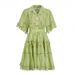 Women's Clothing Retro Romantic Style Autumn New Style Lapel Embroidered Lace Short Shirt With Elegant Skirt Suit_ecoleips.com