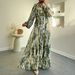 Muslim Dress Women Women's Elegant Long Dress With Tie-Dye Print, Belted Waist, And Flounce Hem – Stylish & Comfortable For Work & Casual Occasions_ecoleips.com