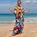 Bohemian Rayon Beach Cover-Up – 39 Vibrant Prints (Tie-Dye, Geometric & Floral) – Lightweight Kimono Dress For Pool, Festival & Vacation_ecoleips.com