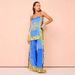 Women's Retro Ethnic Style Satin Print Casual Suit Fashion Sexy_ecoleips.com