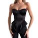 European And American Style Sexy Hot Girl Strapless Corset With Waist-cinching Versatile Design, Satin Hip-enhancing_ecoleips.com