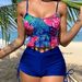 Women’s Bikini Set – Floral Print Swimwear With Soft Padded Top & Comfortable Fit (Trendy & Supportive For Beach & Pool)_ecoleips.com