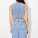 Aria Basics 40#In Stock - 15277# Cross-Border Foreign Trade Fashion European And American INS Style Women's V-Neck Denim Vest_ecoleips.com