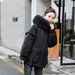 New Korean Version Down Jacket Women's Short Hooded Pinghu Down Jacket White Duck Down Big Fur Collar Women's Jacket_ecoleips.com