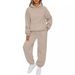 European American Foreign Trade Auumn Winer New Men's And Women's 2-Piece Casual Hoodie Tracksui Long Pans_ecoleips.com