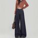 Denim Blue Wide-leg Jeans For Women, 2025 Autumn And Winter New Style, High-waisted, Loose, Slimming, Petite,_ecoleips.com