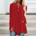 2026 European American Women's Fashion Autumn New V-neck Buttoned Velvet Long-sleeve Shirt With Chest Pleats And_ecoleips.com