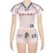 Women's Fashion Casual Printed T-Shirt And Super Shorts Set round Neck Short Sleeved Top European American Style Spring Summer 2025_ecoleips.com