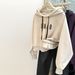 real-shot Hooded Sweatshirt For Women, Spring And Autumn Thin Style, Korean Version, Loose Fit, Short_ecoleips.com