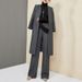 Women's Clothing New Women's Autumn and Winter Mid Length Two Piece Trousers Woolen Coat Wide Leg Pants Casual Fashion Suit Female Trend_ecoleips.com
