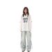 retro Niche Design V-neck Loose Long-sleeve Sports Jersey-style T-shirt M, European And American High-d Tops For_ecoleips.com