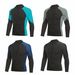 Aria Basics Cross-Border Two-Piece 3mm Diving Long Sleeve Sun Protection Snorkeling Surfing Jellyfish Suit Cold-Proof Warm Swimsuit_ecoleips.com