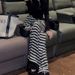 Women's Korean Style Digital Print Straight Leg Pants Slimming Casual Trousers Summer New Arrival 2026_ecoleips.com