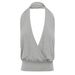 Women's Sexy Deep V Neck Halter Top Spring Style Crisscross Waist Backless Slim Fit European American Hot Girl Vest_ecoleips.com