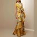 2025 Summer New French Retro High Waist Elegant Casual Printed Asymmetrical Shoulder Dress_ecoleips.com