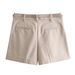 Women's Straight Leg Casual Shorts Simple Summer Arrival with Belt Size Guide Not Specified Color Not Specified_ecoleips.com