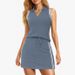 New 2026 Women's Two Piece Tennis Sports Suit Set Color Block Double Sided Striped Regular Thickness Summer Pant Ensemble_ecoleips.com