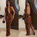 Women's Clothing Wild Leopard Color Dress Long Skirt_ecoleips.com
