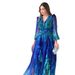 Women's French Retro Fashion Printed Long Sleeve Elegant Dress_ecoleips.com
