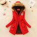 Women's Clothing Fleece-Lined Hooded Jacket With Drawstring - Cozy Winter Coat For Plus Size, Casual & Commuter Style (Multiple Colors & Sizes)_ecoleips.com