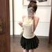 Lace Patchwork Beautiful Back Swing Collar Halter Vest For Women Summer Polka Dot Slim Fit Inner Sweet Spicy Girl_ecoleips.com