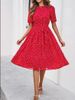 Women's Clothing Polka Dot Wrap Dress With Tie-Up Waist – Grey, Green, Blue & More – Lightweight Summer Style_ecoleips.com