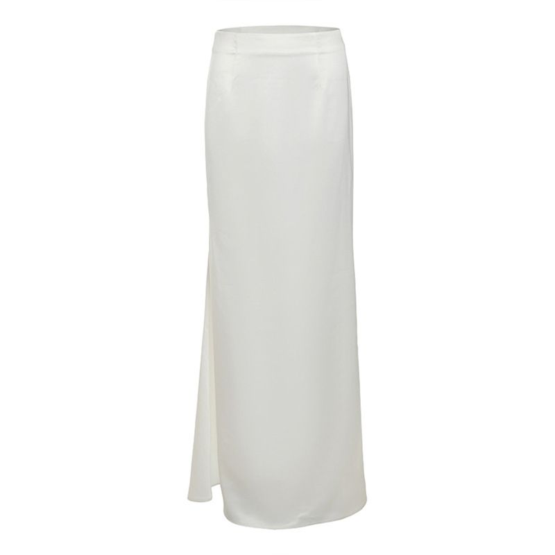 Women's Clothing Retro Lace Tube Top Solid Color Slim Hip Skirt Suit Female_ecoleips.com