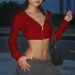 Women's Slim Fit Hooded Cardigan Zip Up Long Sleeve Cropped Top Fashion Autumn_ecoleips.com