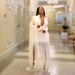 Women's Clothing Deep V Sexy Waist Tight Long-Sleeved Fringed Dress_ecoleips.com