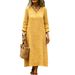 Spring/Summer New Arrival Women's Loose Casual Retro V Neck Long Sleeve Dress Embroidered Floral European American Style_ecoleips.com