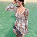 Stunning One-Piece Ladies Swimsuit Thermal Spring Bathing Suit Conceals Flatters Plus Size Girls Nylon Material Bikini Style_ecoleips.com