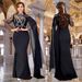Fashion Women's Elegant Hot Diamond Slim Fitting Arm Wrapped Shawl Dress_ecoleips.com