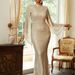 Voya Voya New European American Autumn Elegant Off-Shoulder Sequin Evening Dress For Annual Party And Banquet_ecoleips.com