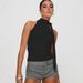 New Summer Sleeveless Top, Open Button Backless Neck Strap Tight Women's T-shirt_ecoleips.com
