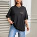 Women's Casual round Neck Short Sleeve T-Shirt Multi-Color Solid Loose Fashion Sports Top European American Style Cotton Polyester_ecoleips.com