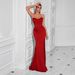 Women's Sexy Solid Color Evening Dress - Tube Top With Flowy Big Swing Skirt (Elegant Long Formal Gown)_ecoleips.com