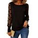 2026 Cross-border European And American Independent Website Round Neck Elegant Mesh See-through_ecoleips.com