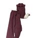 Women's Clothing Popular Red Linen Suit For Women New Summer Fashion Shirt Wide Leg Pants Two Piece Suit_ecoleips.com