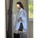 Irregular White Shirt For Women, Spring And Autumn, Casual Loose-fitting Design, Stylish Outerwear, Light Luxury Niche_ecoleips.com