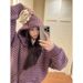 Arctic Fleece Long Sleeve Tops Knitted Sweaters Women's Winter Striped Zipper Cardigan Jackets Hooded Warm Sweaters Whol_ecoleips.com