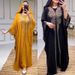 New Cross-border Women's Clothing, Middle Eastern Ethnic Style, Beaded, Plus-size, Loose-fitting, Slimming Long Gown_ecoleips.com