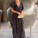 Women's Clothing Spring And Summer All Match Casual Slim Skirt Solid Color Pullover Dress_ecoleips.com